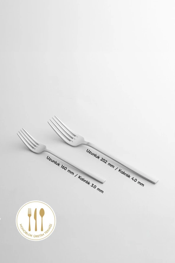 Nehir dalyan 60 parça çatal kaşık takımı - çatal kaşık seti - Resim 2