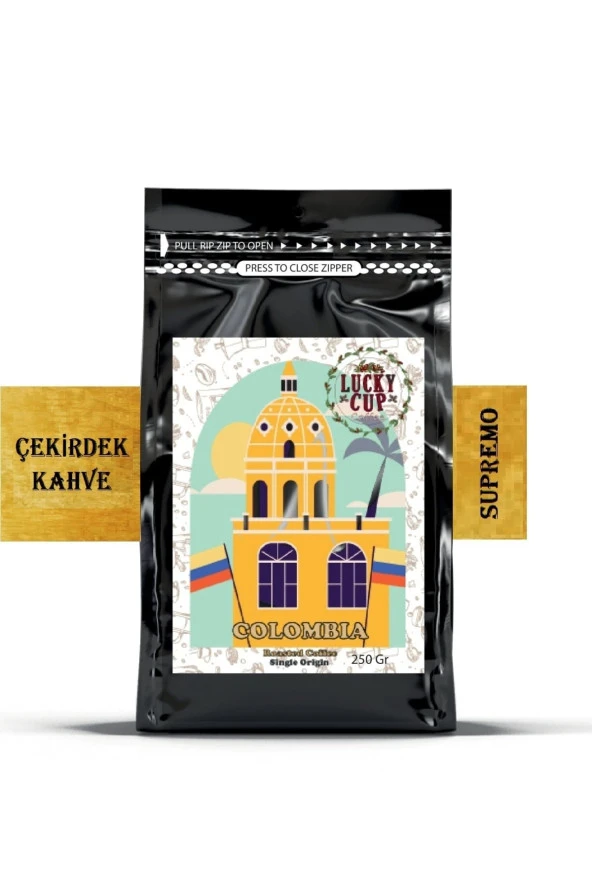 LUCKY CUP COFFEE Colombia Yöresel Kahve 250 Gr