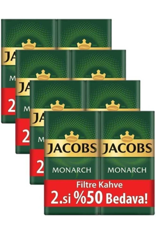 JACOBS Monarch Filtre Kahve 2 X 500 Gr  4'Lü Set 4 Kg