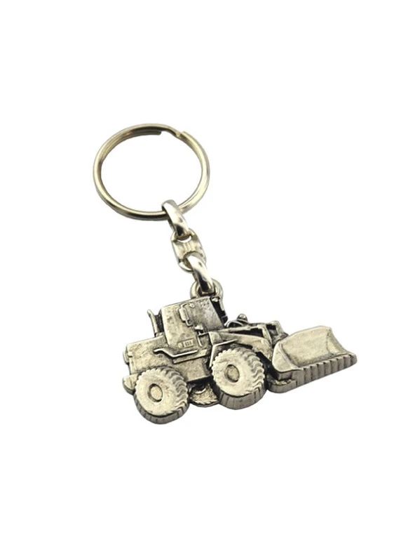 Buldozer Nikel Oksit Rölyef Araç Anahtarlık