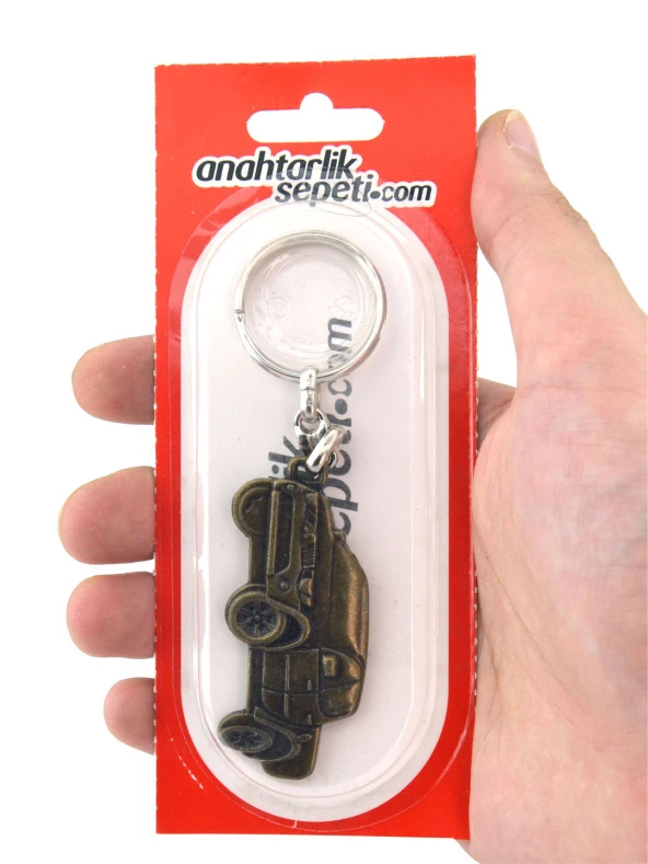 Pick Up Antik Sarı Rölyef Araç Anahtarlık - 5