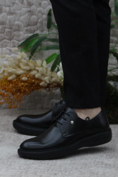 Pierre Cardin 70914 Siyah Açma Damat Ayakkabısı Takım Ayakkabısı Erkek Ayakkabı - Resim 3