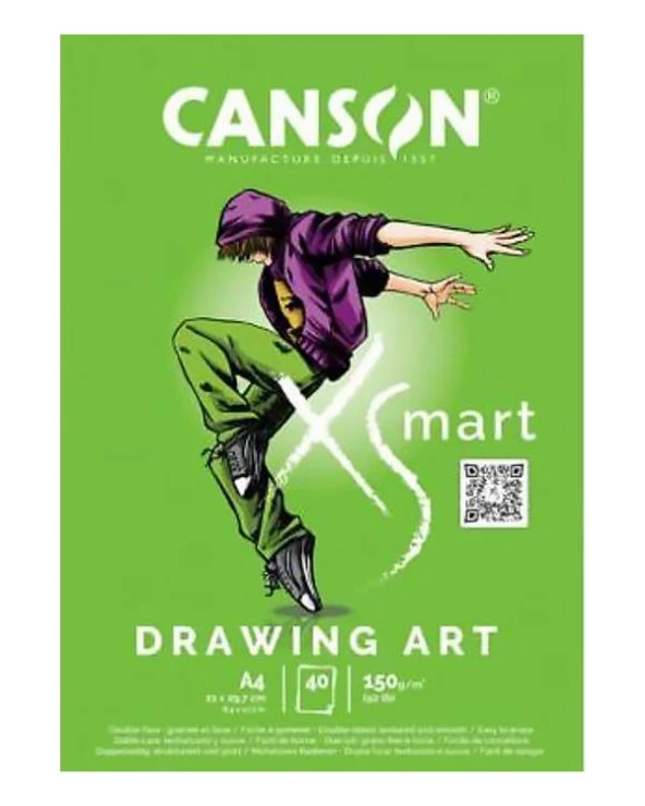 Canson XSmart Drawing Art A4 150g 40 Sayfa