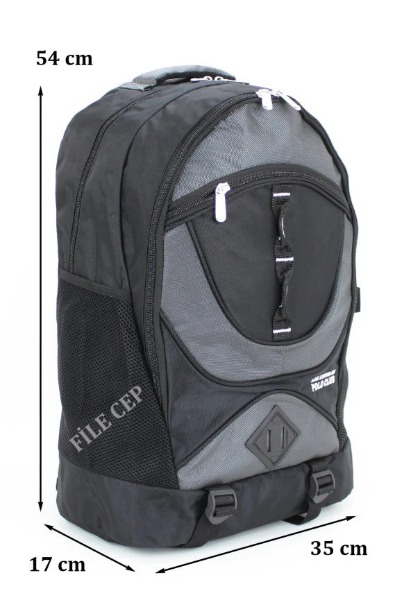Yarım Dağcı Unisex Sırt Çantası Gri - 2