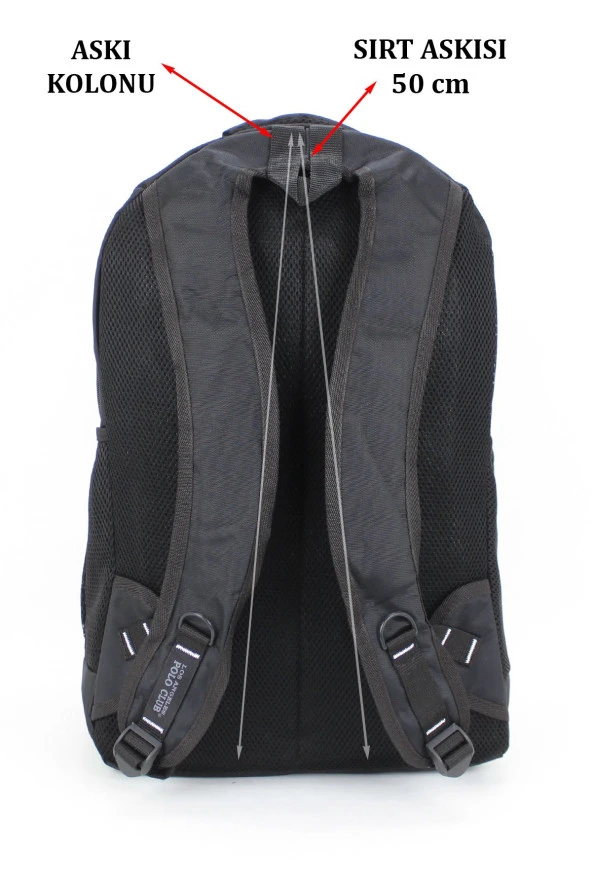 Yarım Dağcı Unisex Sırt Çantası Gri - 6