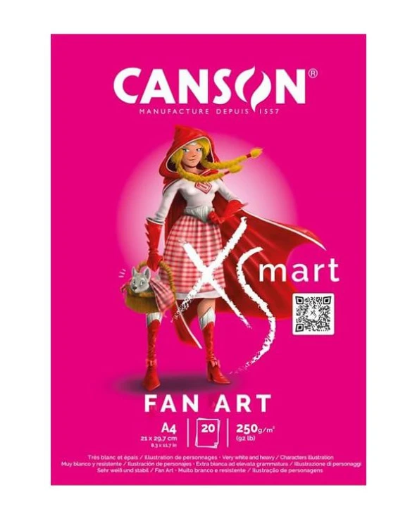 Canson XSmart Fan Art A4 250g 20 Sayfa