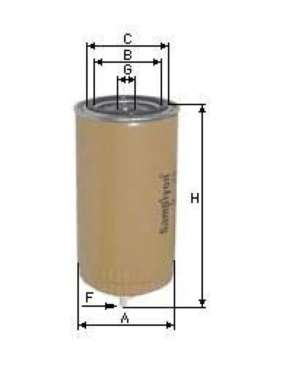 Yakıt Filtresi CATERPILLAR,CUMMINS CS 1470 M - Resim 2