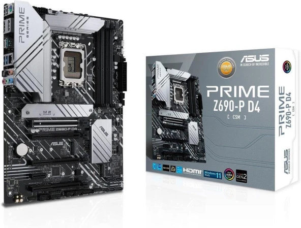 Asus Prime Z690-P D4-CSM Intel LGA1700 DDR4 ATX Anakart Teşhir