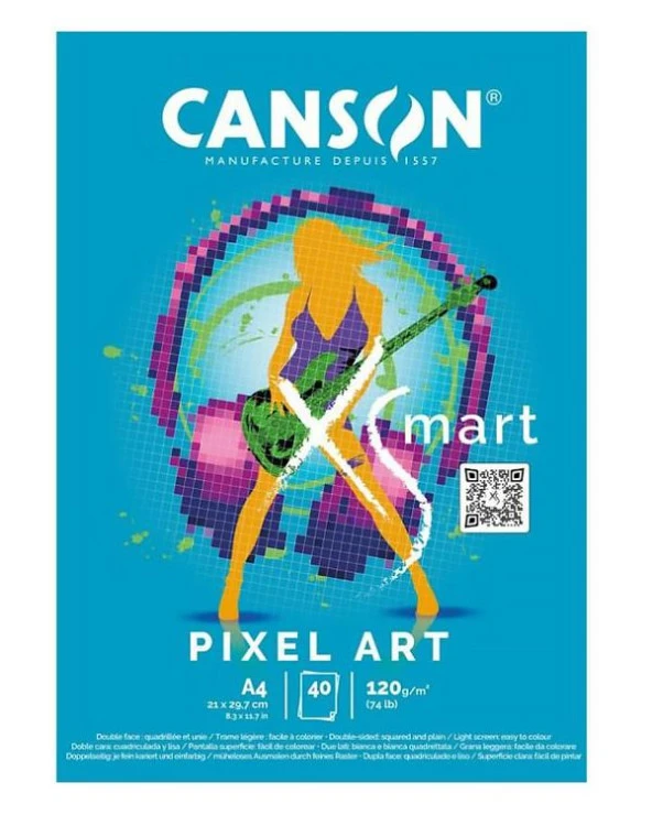 Canson Xsmart Pıxel Art A4 120g 40 Sayfa