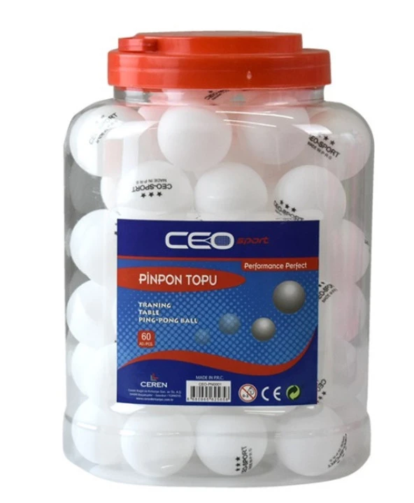 Ceo Pinpon Topu 60Lı Beyaz