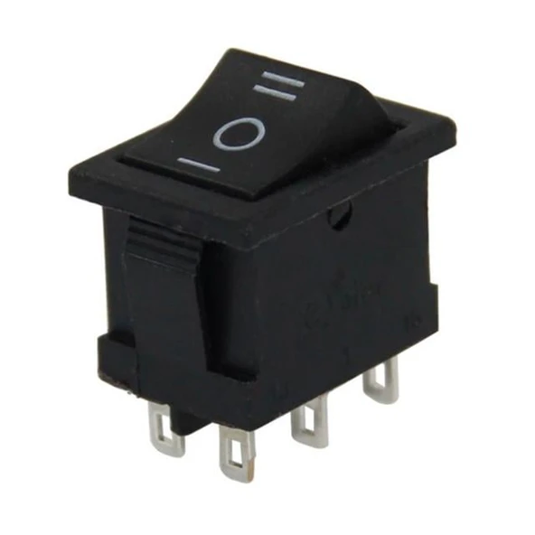 Mini Işıksız Anahtar 6P ON-OFF-ON 6P IC-123-6 - 2