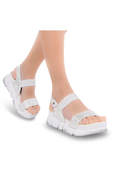 Muya Keid 31187-277 Anatomik Taban Kadın Sandalet Beyaz 36-40 ürün görseli