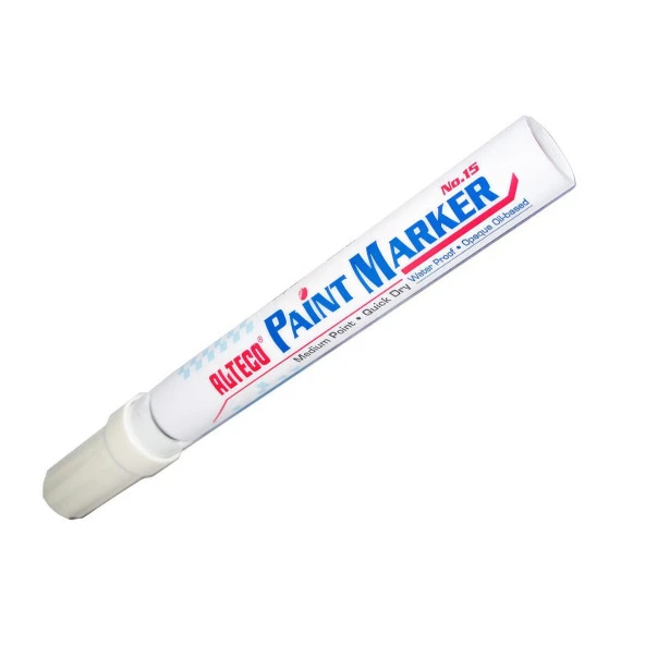İşaretleme Markalama Kalemi Markör Kalıcı İşaretleyici Marker Beyaz Kalem Metal Plastik Cam Ahşap Yüzey - 2