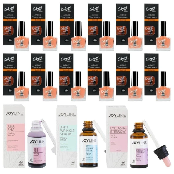 Kalyon Tırnak Bakım Yağı 12 Adet+Joy Line 3'Lü Set