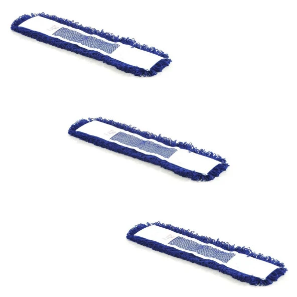 Cod-Ex Orlon Nemli Palet Tablet Toz Toplama Statik Mop - Mavi - 50 Cm. - 3 Adet ürün görseli