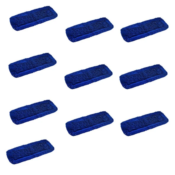 Cod-Ex Orlon Nemli Palet Tablet Toz Toplama Statik Mop - Mavi - 50 Cm. - 10 Adet - 2