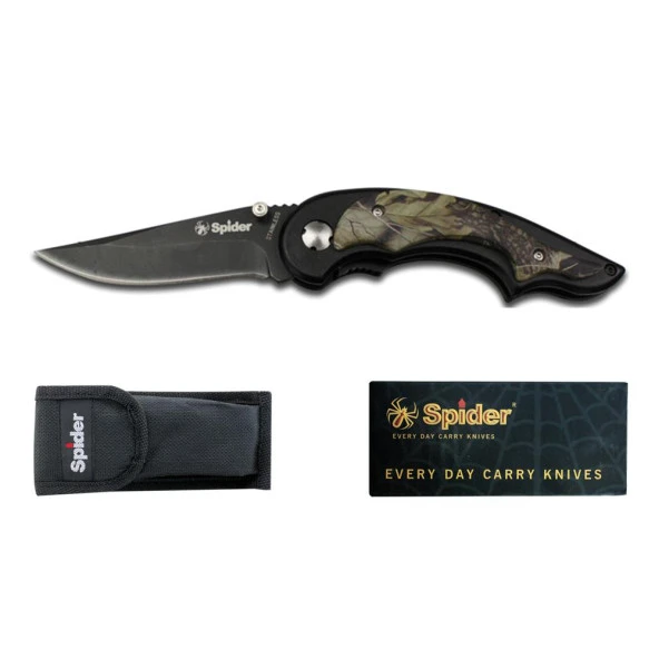 Spider Paslanmaz Bel Klipsli Çakı SL093PF