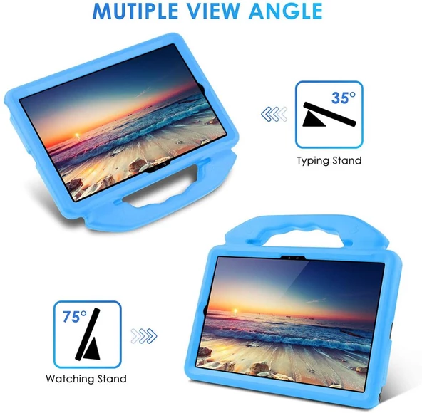 Apple iPad 11.Nesil A16 11inç/10.Nesil 10.9inç Kılıf Tutmalı Standlı Silikon Case - 11