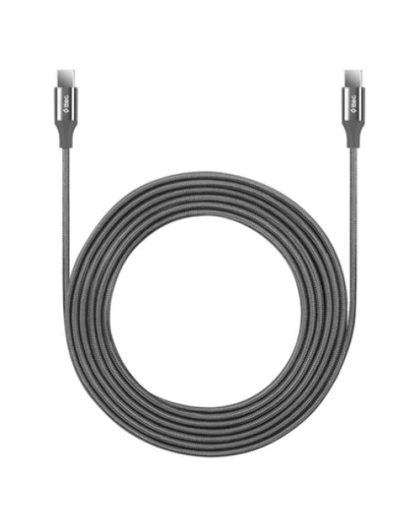 Ttec Super Şarj Örgü Tasarım 3Mt 65W Type c Şarj Kablosu Samsung Huawei Macbook Tablet Şarj Kablo