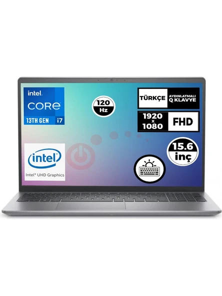 Dell Vostro Intel Core I7 1355U 16gb 512GB SSD Ubuntu 15.6 Fhd Taşınabilir Bilgisayar N1601PVNB3530U-16