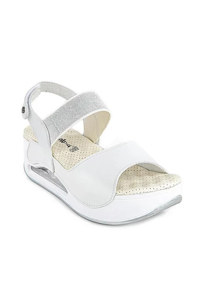 Muya Podium 33227-019 Air-Max Taban Kadın Sandalet Beyaz 36-40 - 2