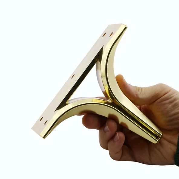 Begonya Lüks Mobilya Kanepe Sehpa Tv Ünitesi Oturma Grubu Koltuk Ayağı Baza Ayakları Altın 12 Cm - Resim 6