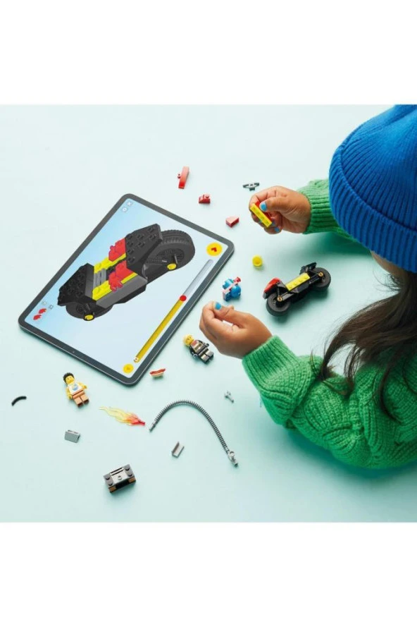 Lego City İtfaiye Kurtarma Motosikleti 60410,İtfaiye Motosikleti İçeren 57 Parça Yapım Seti - 8