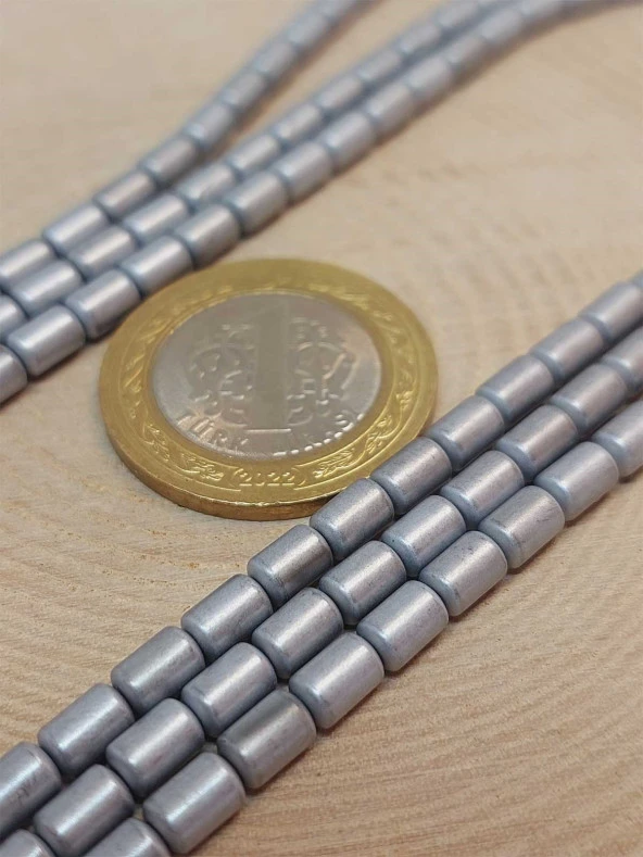 Hematit Taşı Dizi 4*5.5mm (48132) - Resim 2