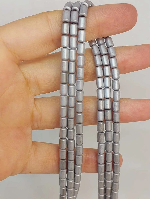 Hematit Taşı Dizi 4*5.5mm (48132) ürün görseli 1