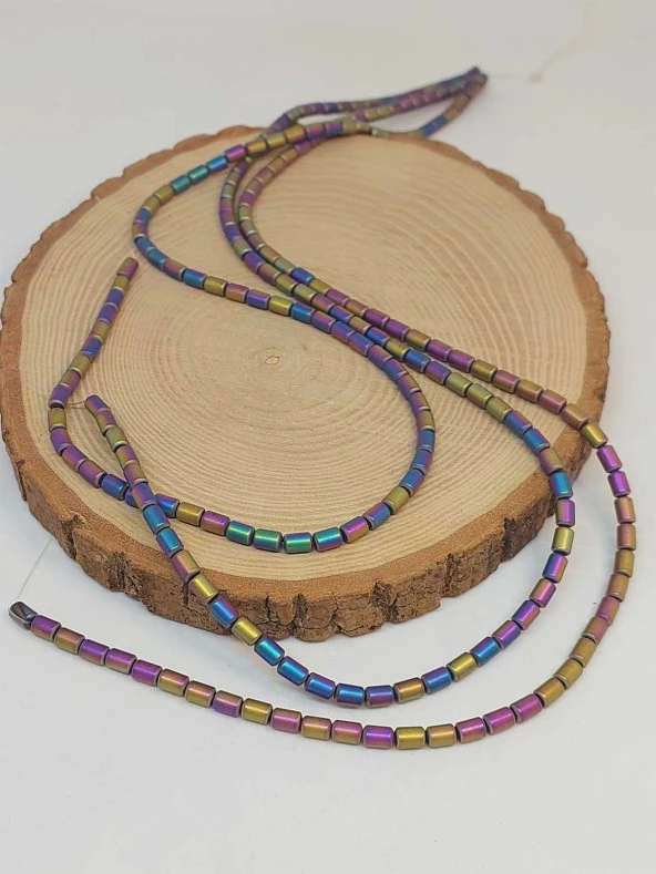 Hematit Taşı Dizi 4*5.5mm (48134) - Resim 3