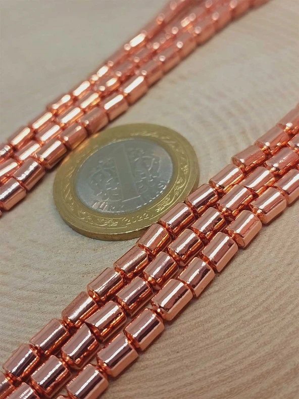 Hematit Taşı Dizi 4*5.5mm (48136) - Resim 2