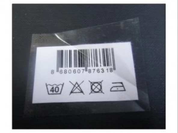 ŞEFFAF ETİKET 75 X 100 500 ADET