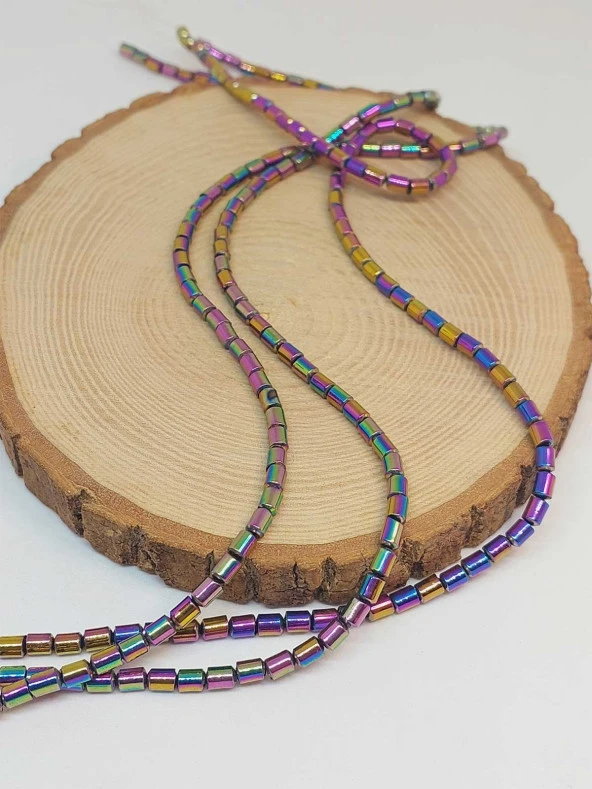 Hematit Taşı Dizi 4*5.5mm (48138) - Resim 3