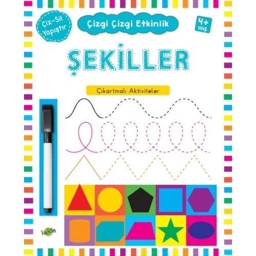 Çizgi Çizgi Etkinlik - Şekiller (4+ Yaş)