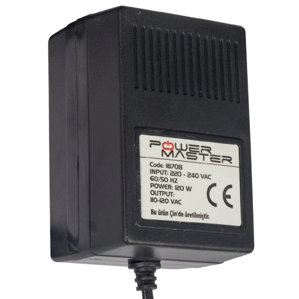 Powermaster 220V-110V 120VA AC/AC Dönüştürücü Oto Transformatör - 2