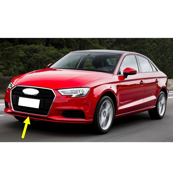 Audi A3 Sedan 2017-2020 Ön Tampon Alt Orta Izgara Çıtası 8V5807647B