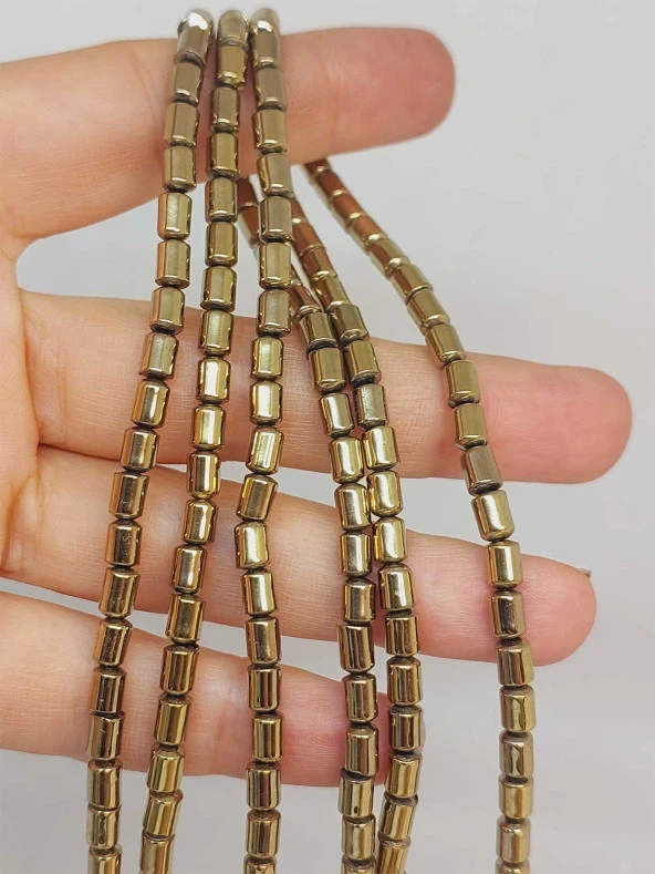 Hematit Taşı Dizi 4*5.5mm (48140) ürün görseli 1