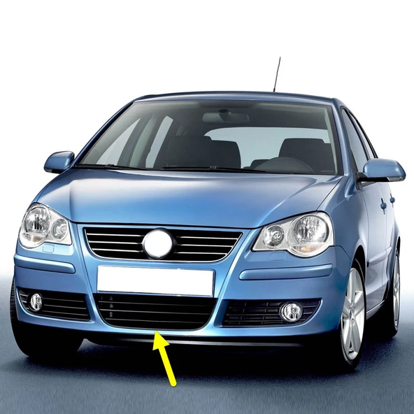 VW Polo 2006-2009 Ön Tampon Alt Orta Izgara Plastik 6Q0853677B