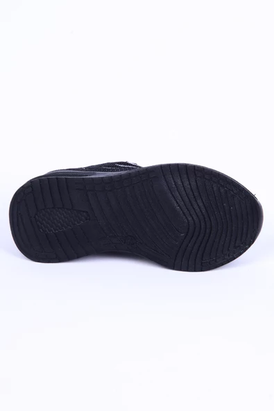 Walkway Ravello Fileli Rahat Taban Siyah Günlük Unisex Çocuk Spor Ayakkabı - 4