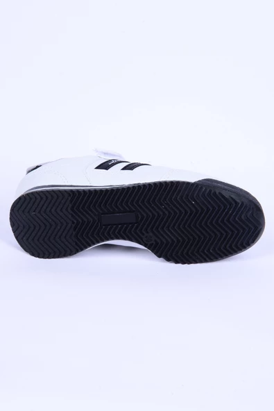 Walkway Effective Pu F Deri Rahat Taban Beyaz-Siyah Günlük Unisex Çocuk Spor Ayakkabı - 4