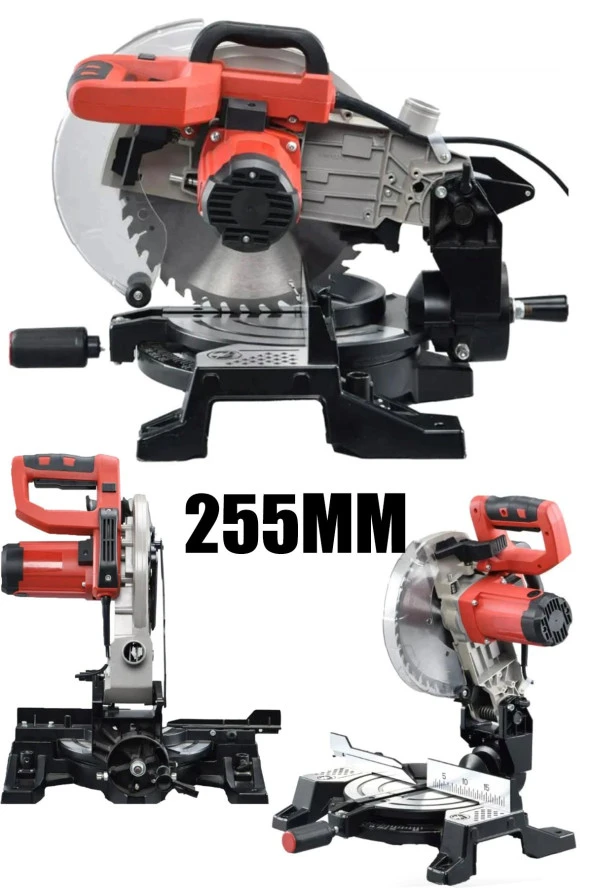 Staxx Premio Isınmaz Motor 255mm Hassas Kesim Açılı Gönye Kesme Makinesi 3500W - 2