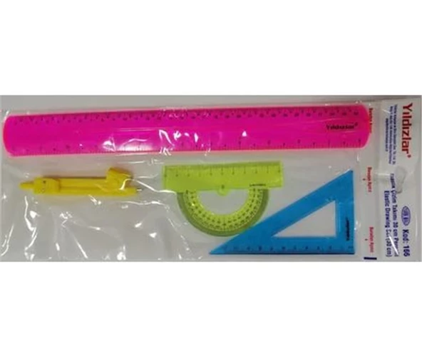 Çizim Takımı Pergelli 30 CM Elastik - Resim 2