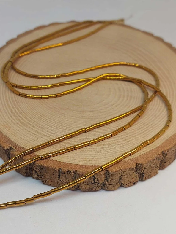 Hematit Taşı Dizi 2*4mm (48150) - Resim 3