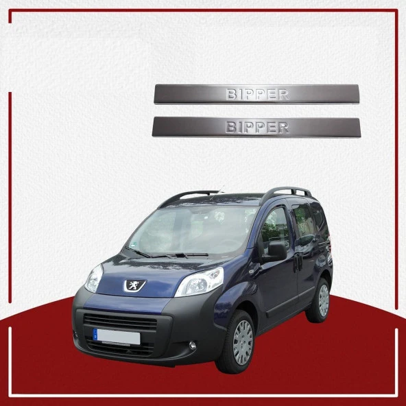 Peugeot Bipper Uyumlu Kapı Eşiği -2007 Paslanmaz Çelik Parça