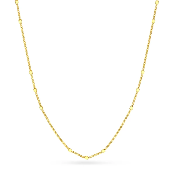 14 Ayar Satürn Altın Zincir Kolye - 1.85 gr - Resim 2