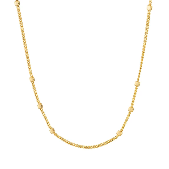 14 Ayar Satürn Altın Zincir Kolye - 1.85 gr - Resim 9