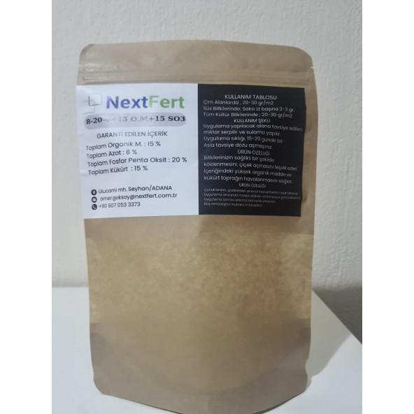 Nextfert 8-20-0 Npk Gübre