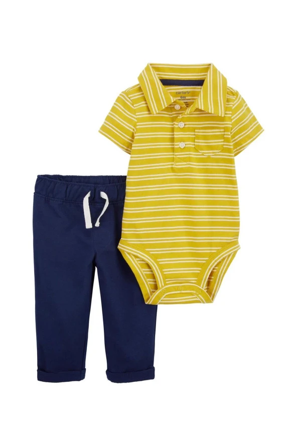 Carter's Erkek Bebek Body Pantolon Set 1Q429510 Karışık Renkli