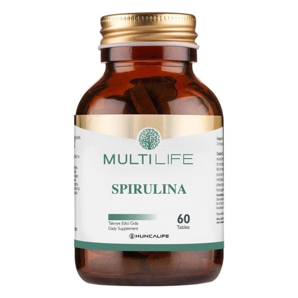 Multilife Spirulina Takviye Edici Gıda 60 Tablet - Bitkisel Ürün