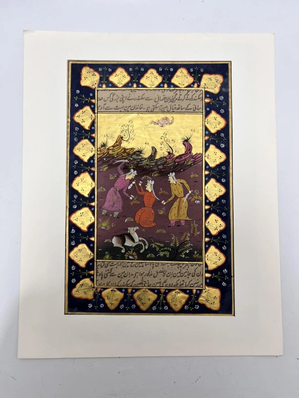 İşkence Temalı El Yapımı Minyatür Resim 28x18 cm - Resim 2